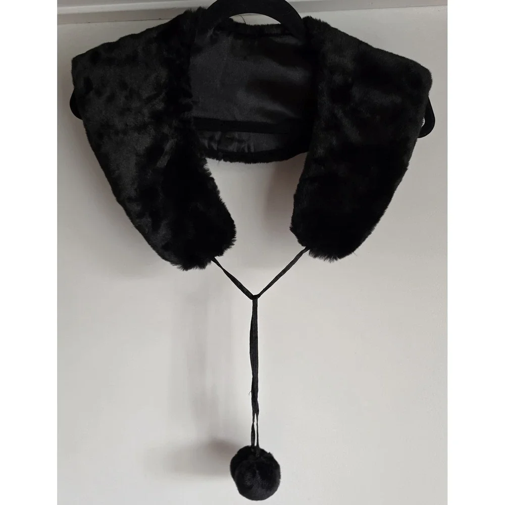 Faux‎ Fur Collar Black Women's Fashion Accessory